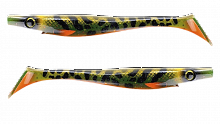 Силиконовая приманка Strike Pro Pig Shad Tournament, цвет: Leopard Burbot UV, (уп./2шт.), (SP-172M#SP43)