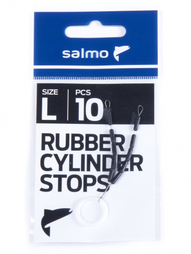 Стопоры резиновые Salmo RUBBER CYLINDER STOPS р.003L 10шт. фото 2