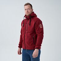 Куртка флисовая Alaskan BlackWater бордо XXL с капюшоном