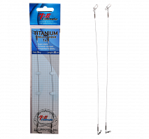 Поводок Ushiwaka Titanium Single UTS12009, 1х1, 9кг/20см, 2шт