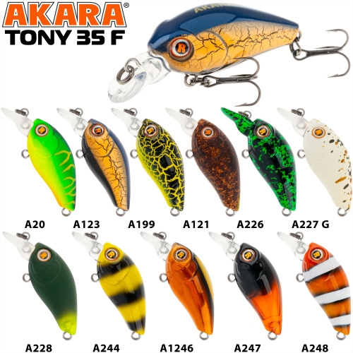 Воблер Akara Tony 35F 4 гр. A247