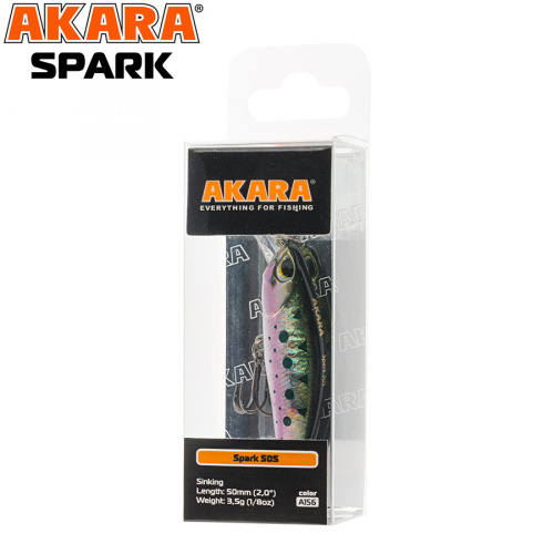 Воблер Akara Spark 50S 3,5 гр. (1/8 oz 2,0 in) A184 фото 3
