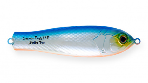Блесна колеблющаяся Strike Pro Salmon Profy 90CD, цвет: 626E Blue Silver OB, (PST-03CD#626E/626E)