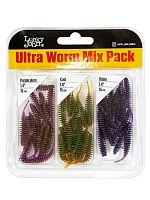 Слаги съедобные искусственные LJ Pro Series ULTRA WORM 1,4in (03.50)/MIX1 45шт.