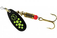 Блесна вращ. Mepps BLACK FURY 3,  Black/Chartreuse