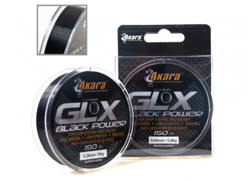 Леска Akara GLX Black Power 150 м 0,40 мм
