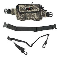 Сумка поясная Fish2Fish Riverbag серая цифра 23x15x8 см