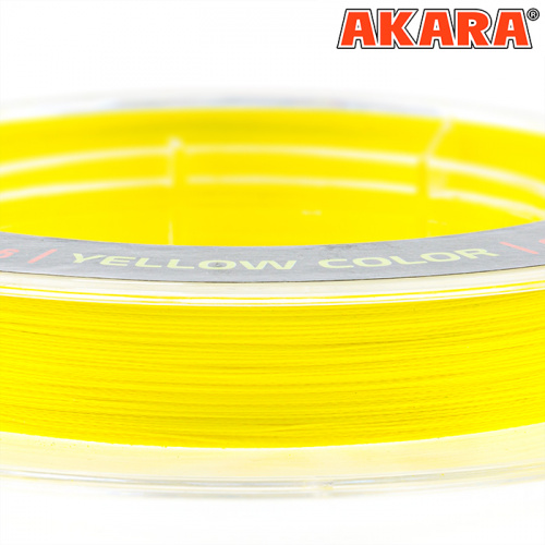 Шнур Akara Ultra Light Competition Yellow 150 м 0,10 фото 4