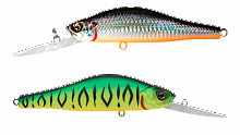 Воблер Минноу Strike Pro Archback Deep 80SP, цвет: GC01S/A70-713S Double Black Silver OB/Mat Tiger, (EG-125AL-SP#GC01FS/A70-713S)