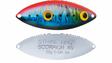 Блесна колеблющаяся Strike Pro Scorpion Double 70M, цвет: A234-SBO-LU Blue Back Silver OB Fluo, (ST-
