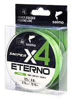 Шнур плетёный Salmo Sniper х4 ETERNO BRAID Apple Green 125/014