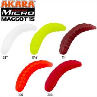 Силикон Akara MICRO Maggot 15 mm 02T (40 шт.)