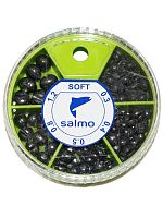 Грузила Salmo ДРОБЬ SOFT мягк. 5 секц. 0.3-1.2г 60г набор 1
