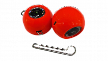Груз крашеный разборная чебурашка Strike Pro "ШАР 3D EYE" 52гр 2шт цвет красный