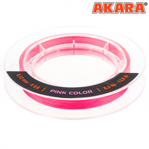 Шнур Akara Ultra Light Competition Pink 150 м 0,10 фото 3