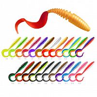 Приманка ZUB-TWIST 150мм(5,9")-4шт, (цвет 037) голубой верх-натурал низ