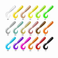 Приманка ZUB-TWIST-NANO  30мм(1,2")-15шт, (цвет 505) зеленый с блестками