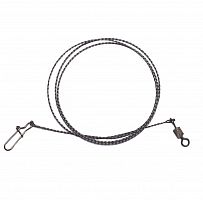 Поводок вольфрам. усиленный 50кг. 50см. верт. бочка №1 заст. Duo-lock №4 3шт