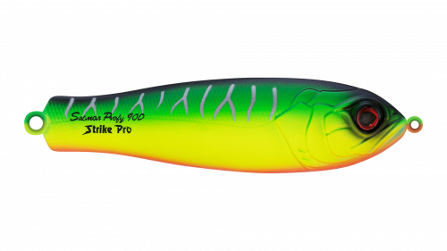 Блесна колеблющаяся Strike Pro Salmon Profy 90CD, цвет: A204S Pearl Mat Tiger, (PST-03CD#A204S/A204S