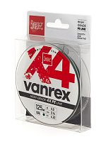 Шнур плетёный Lucky John Vanrex х4 BRAID Moss Green 125/014
