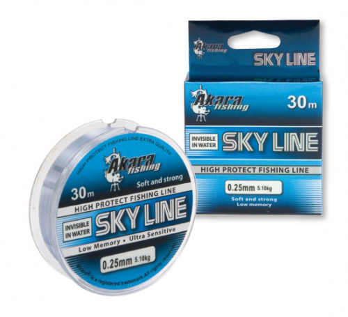 Леска Akara Sky Line Blue 30 м 0,25