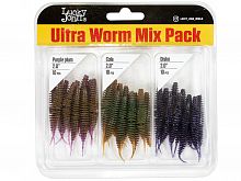Слаги съедобные искусственные LJ Pro Series ULTRA WORM 2,0in (05.00) Mix Pack/MIX1 30шт.