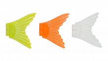 Набор сменных хвостов для воблера Strike Pro Glider 90, цвет: Chartreuse, Orange, White (3 шт.)