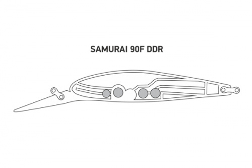 Воблер LureMax SAMURAI 90F DDR-028 13 г. фото 2