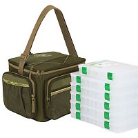 Сумка СК-13 с 6 коробками (FisherBox, 23x31 см)
