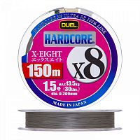 Шнур Duel PE Hardcore X8 150m Silver #2.0 (0.242mm) 16.0kg H3578-S