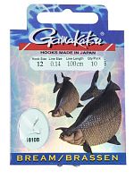 Крючки с поводком Gamakatsu Booklet BR. FEEDER 1810B разм. 12-0.14мм 100см 10шт.