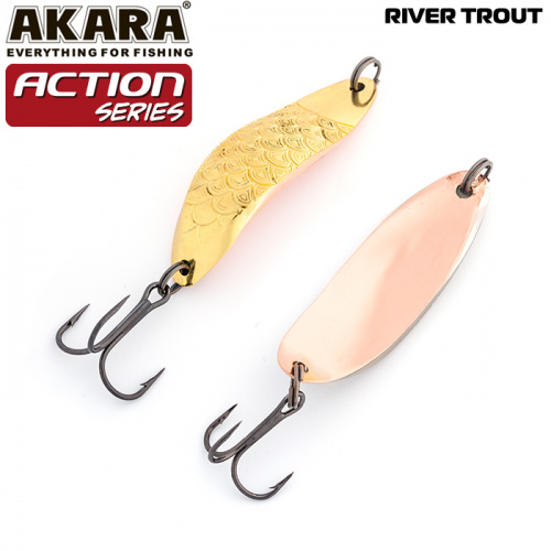 Блесна колеб. Akara Action Series River Trout 45 11 гр. 2/5 oz. Go-Cu