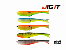 Поролоновая Рыбка Незацеп Jig It Пакет 5 шт 85 мм Цвет mix2