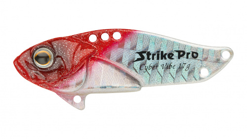 Блесна-Цикада Strike Pro Cyber Vibe 40, цвет: Redhead Silver, (JG-005B#022PPP-713)