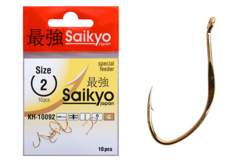 Крючки Saikyo KH-10092 G №02 (10 шт)