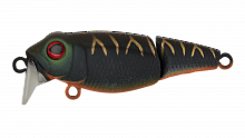 Воблер Составной Strike Pro Pygmy Jointed 40, цвет: A208S Black Mat Tiger, (EG-073J#A208S)
