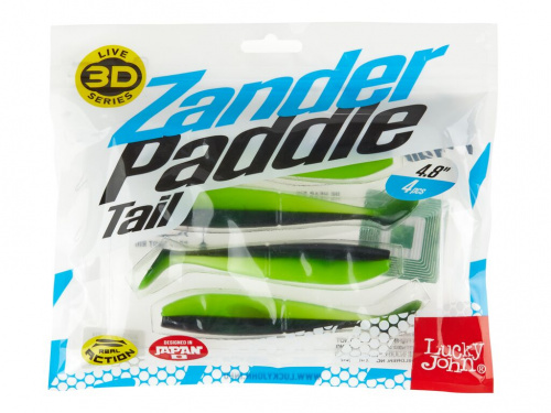 Виброхвосты LJ 3D Series Zander Paddle Tail 4.8in (12.00)/Z04 4шт. фото 3
