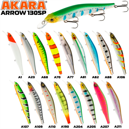 Воблер Akara Arrow 130SP 25 гр. A106