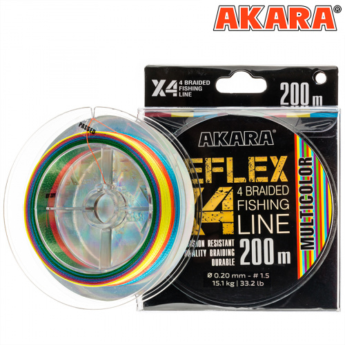 Шнур Akara Reflex Multicolor 200 м 0,16 фото 2