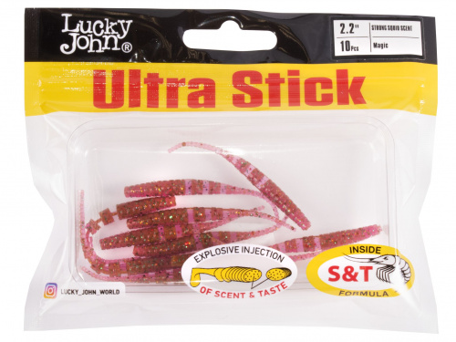 Слаги съедобные искусственные LJ Pro Series Ultra Stick 2,2in (05.60)/S14 10шт. фото 3