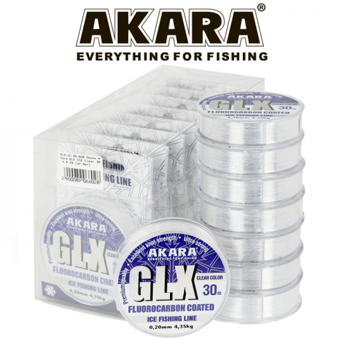 Леска Akara GLX ICE Clear 30 м 0,22