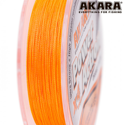 Шнур Akara Power Action X-4 Orange 135 м 0,25 фото 3