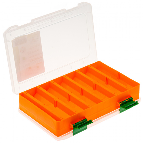 Коробка FisherBox 240D двухсторонняя цв. оранж (24х15х05) фото 3