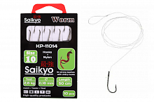 Крючки Saikyo KP-11014 Worm BN  №10 (10шт)c повод.