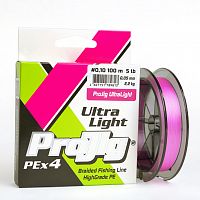 Шнур ProJig UltraLight 150м, розовый, 0,09мм, 4,6кг