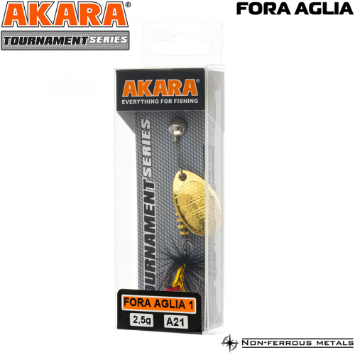 Блесна вращ. Akara Tournament Series Fora Aglia 1 2,5 гр. A3 фото 3