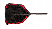Подсачник с прорезиненной сеткой CWC Boat Net, складной, размер 50x60. ручка 1,5м