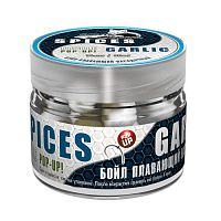 Бойлы насад. плав. двух цв. Sonik Baits 14мм SPICES-GARLIC Fluo Pop-ups 90мл