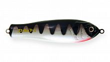 Блесна колеблющаяся Strike Pro Salmon Profy 90, цвет: A108E Blackback Chrome Red , (PST-03C#A108E-A1