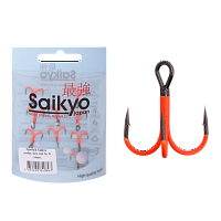 Крючки Saikyo тройн.7001 OR №  8 (10шт)